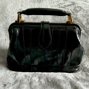 Vintage 1980’s genuine eel skin small handbag